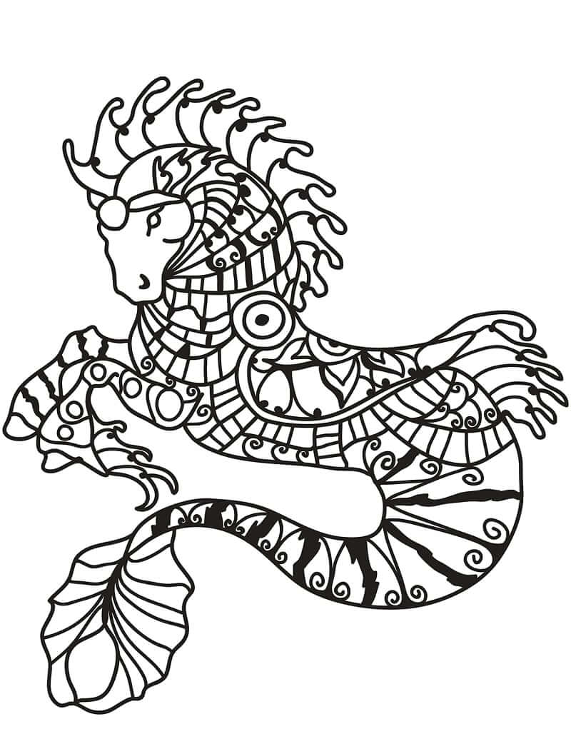 Desenho deArte Zentangle Maravilhosa 4 para colorir