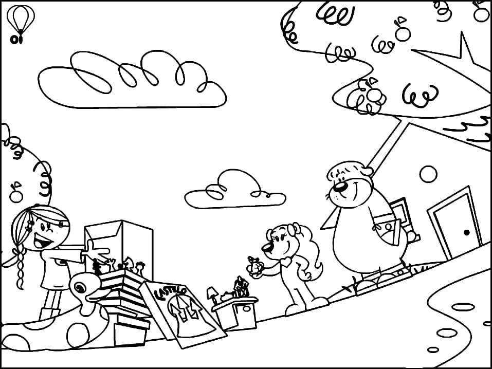 Desenho deAs Aventuras de Gui e Estopa 8 para colorir