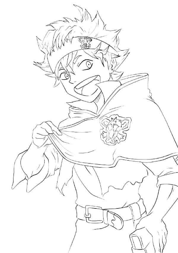 Desenho deAsta de Black Clover 2 para colorir