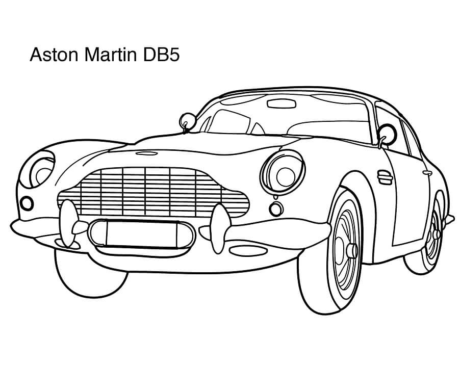 Desenho deAston Martin DB5 para colorir