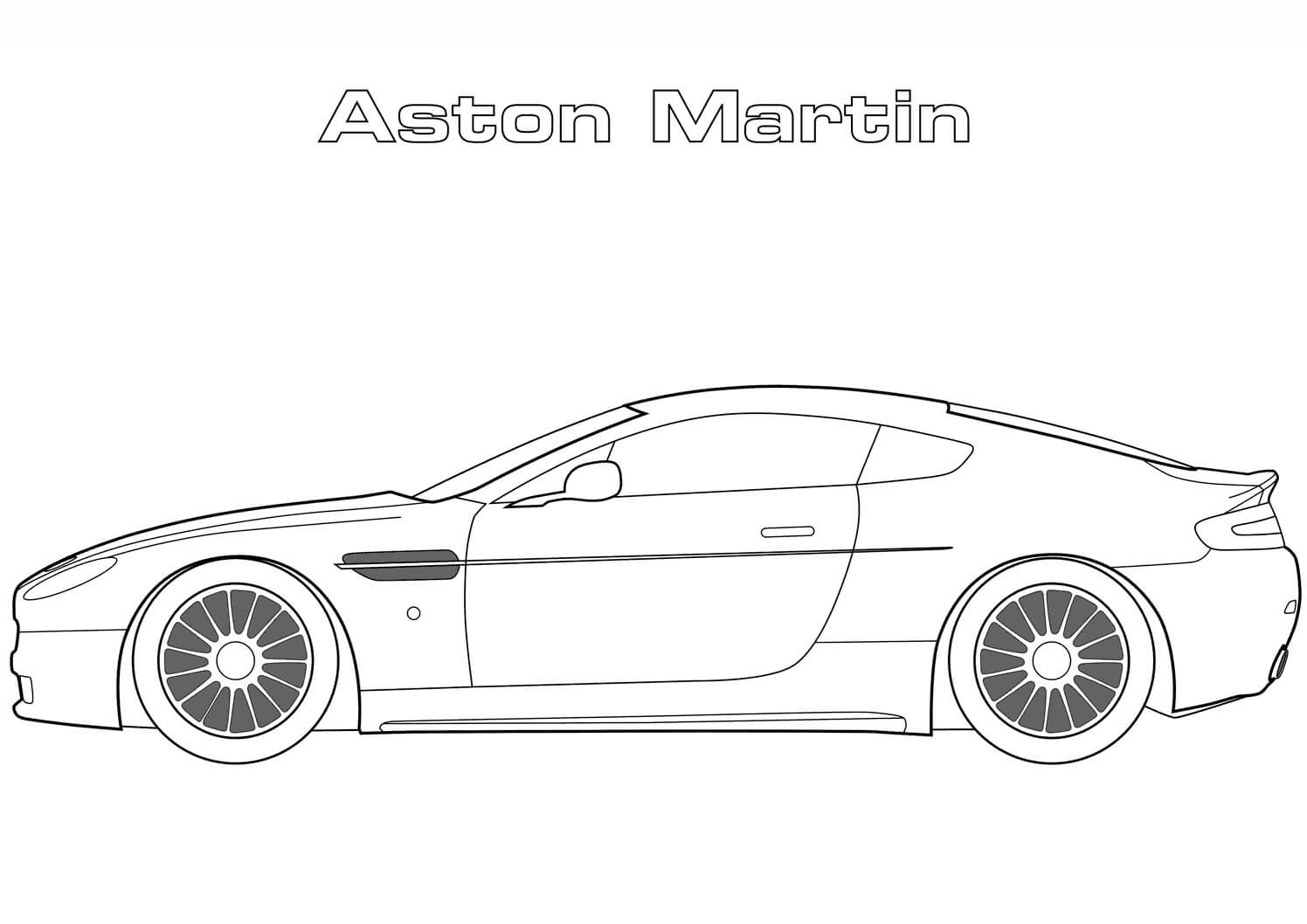 Desenho deAston Martin 1 para colorir