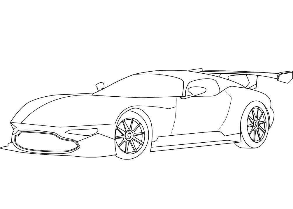 Desenho deAston Martin Vulcan para colorir