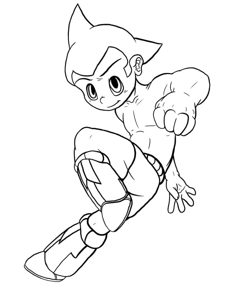 Desenho deAstro Boy 4 para colorir