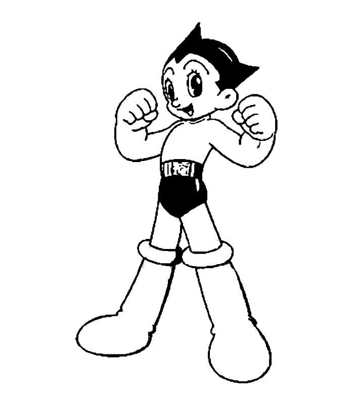 Desenho deAstro Boy Feliz 2 para colorir