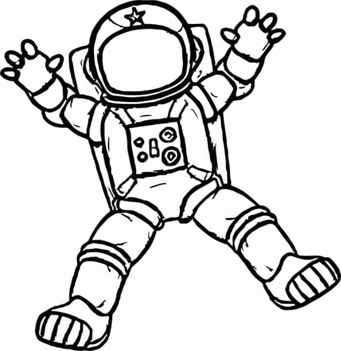 Desenho deAstronauta 4 para colorir