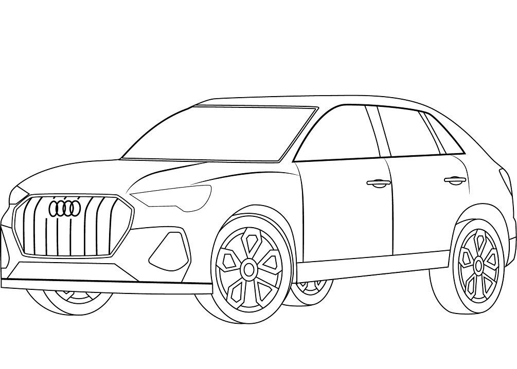 Desenho deAudi Q3 para colorir