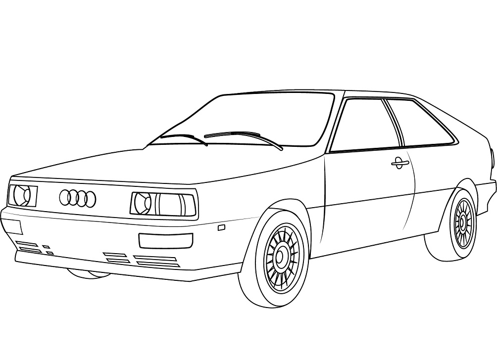 Desenho deAudi Quattro para colorir