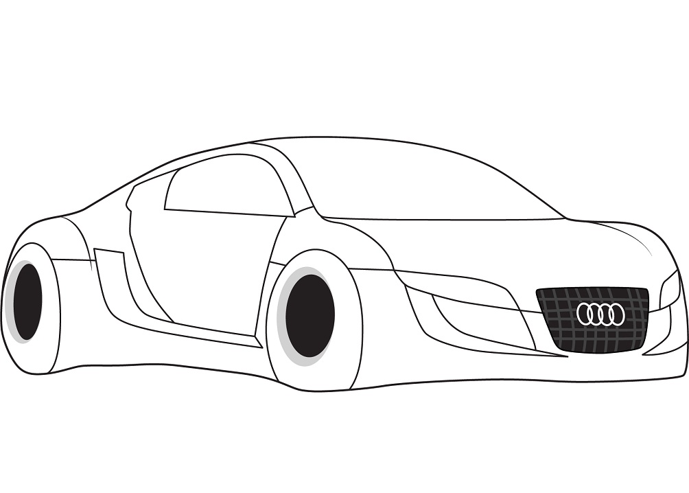 Desenho deAudi RSQ para colorir