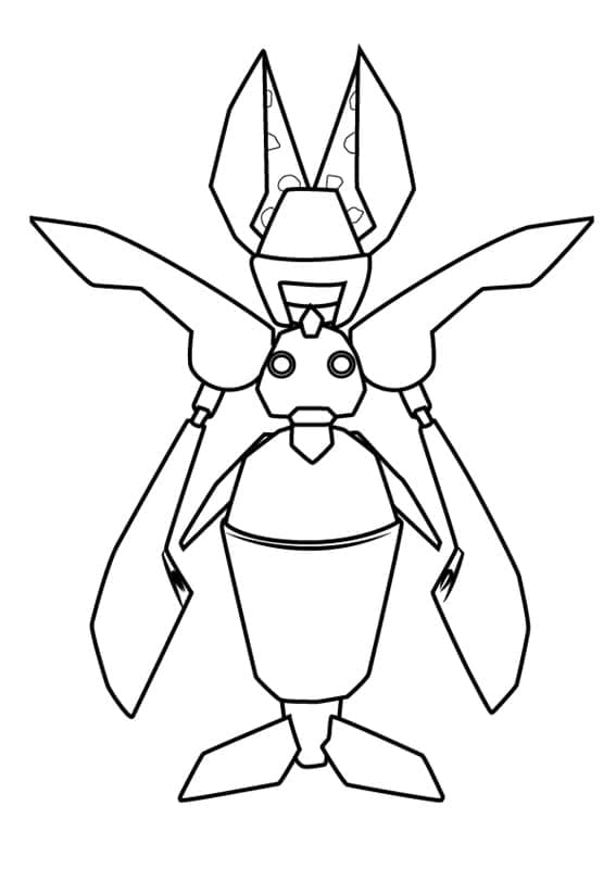 Desenho deAviking Medabots para colorir