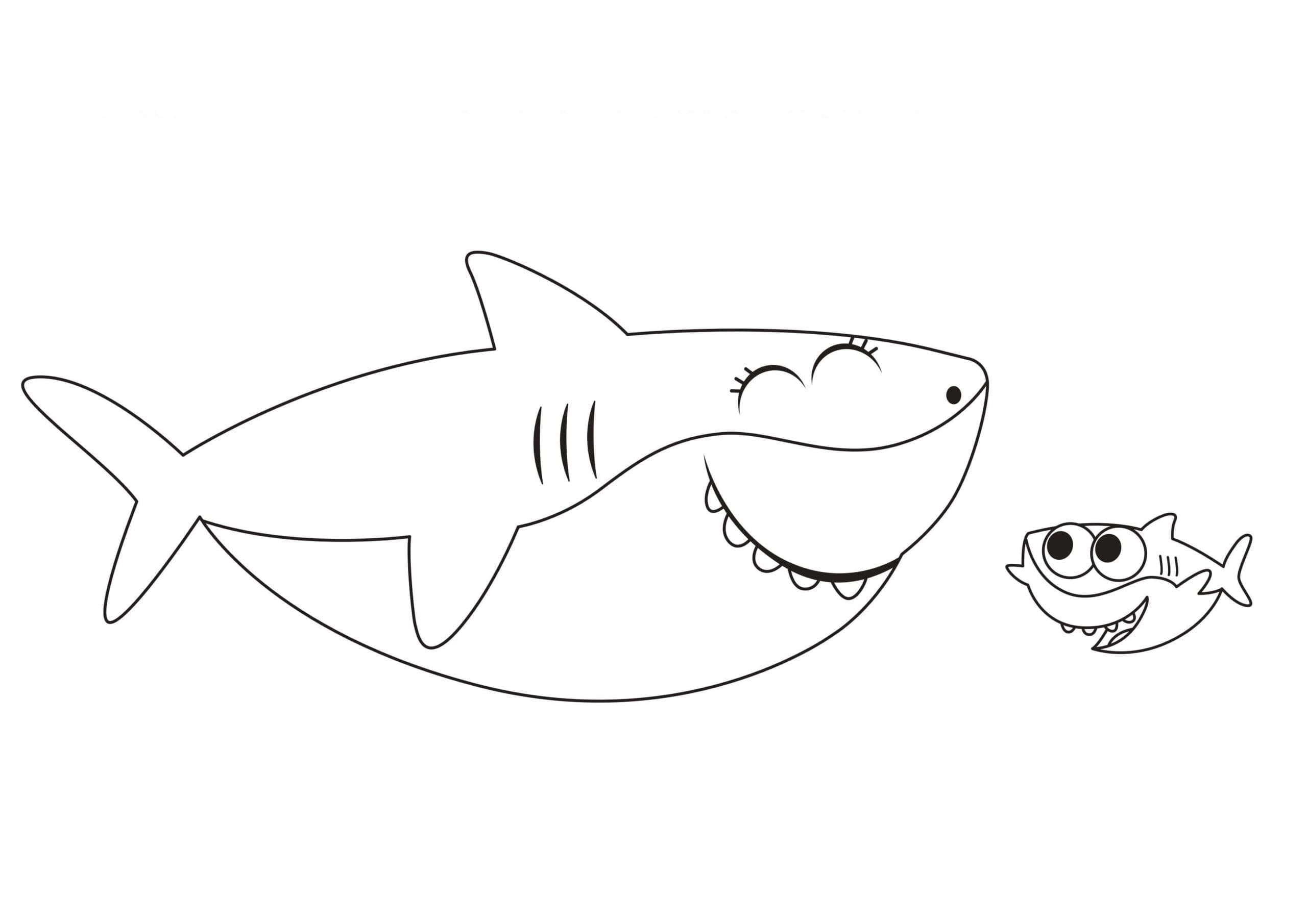 Desenho deBaby Shark 10 para colorir