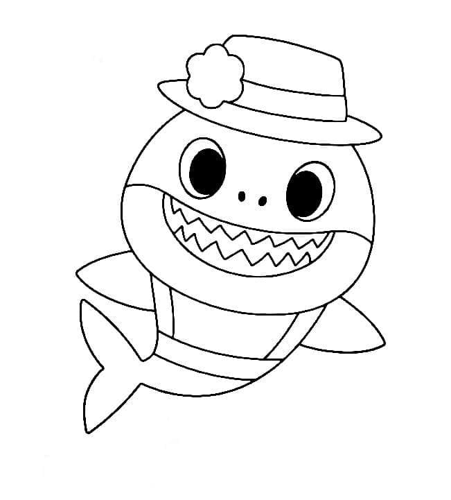 Desenho deBaby Shark 11 para colorir