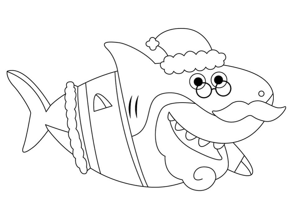 Desenho deBaby Shark 2 para colorir