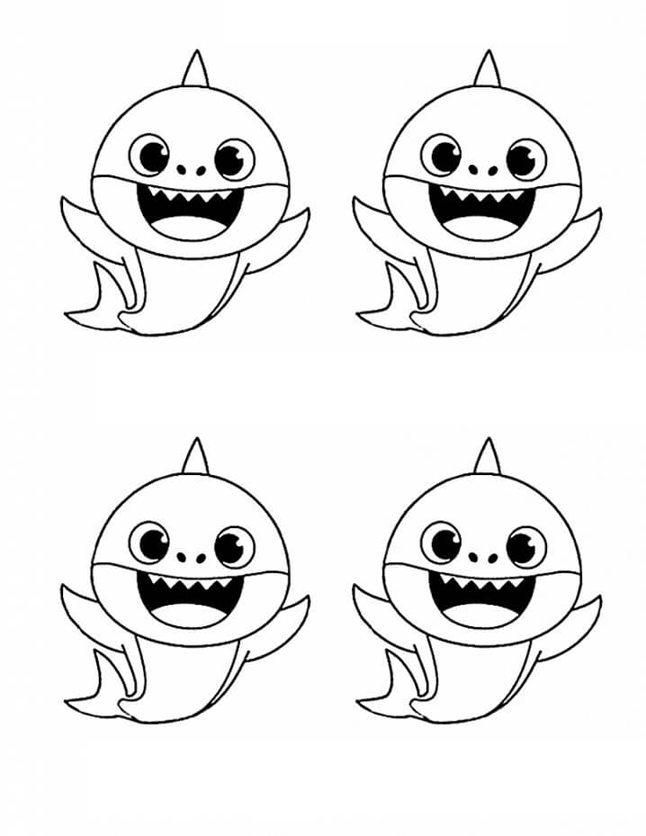 Desenho deBaby Shark 6 para colorir