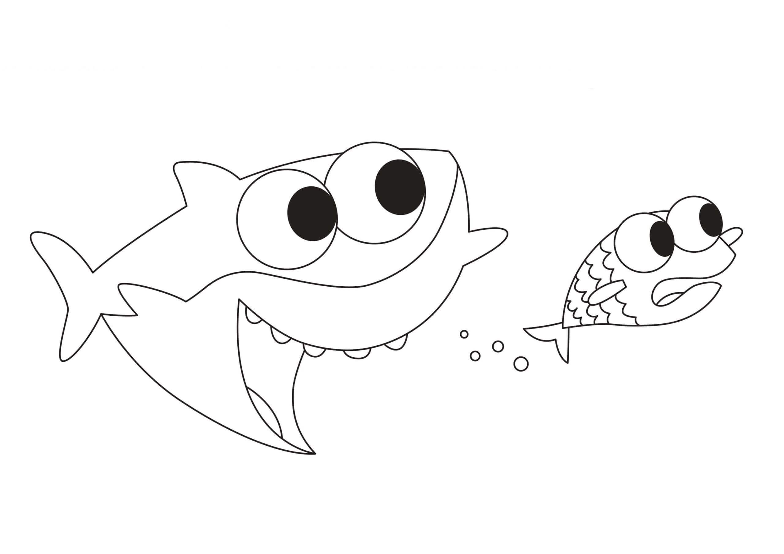 Desenho deBaby Shark 9 para colorir