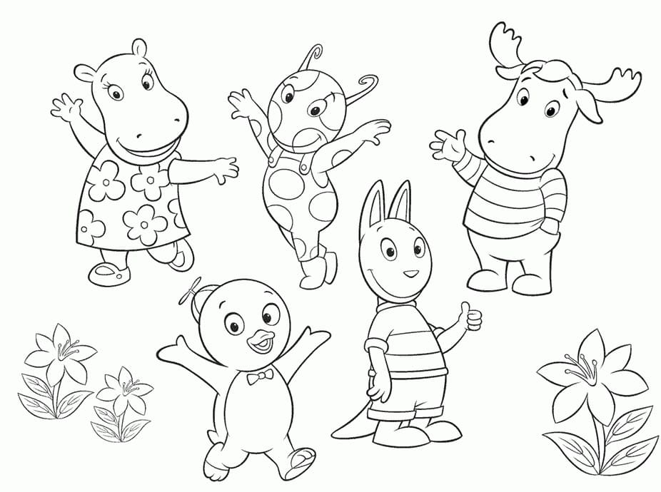 Desenhos de Backyardigans para colorir