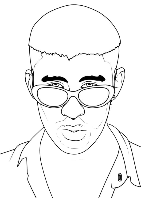 Desenho deBad Bunny 15 para colorir