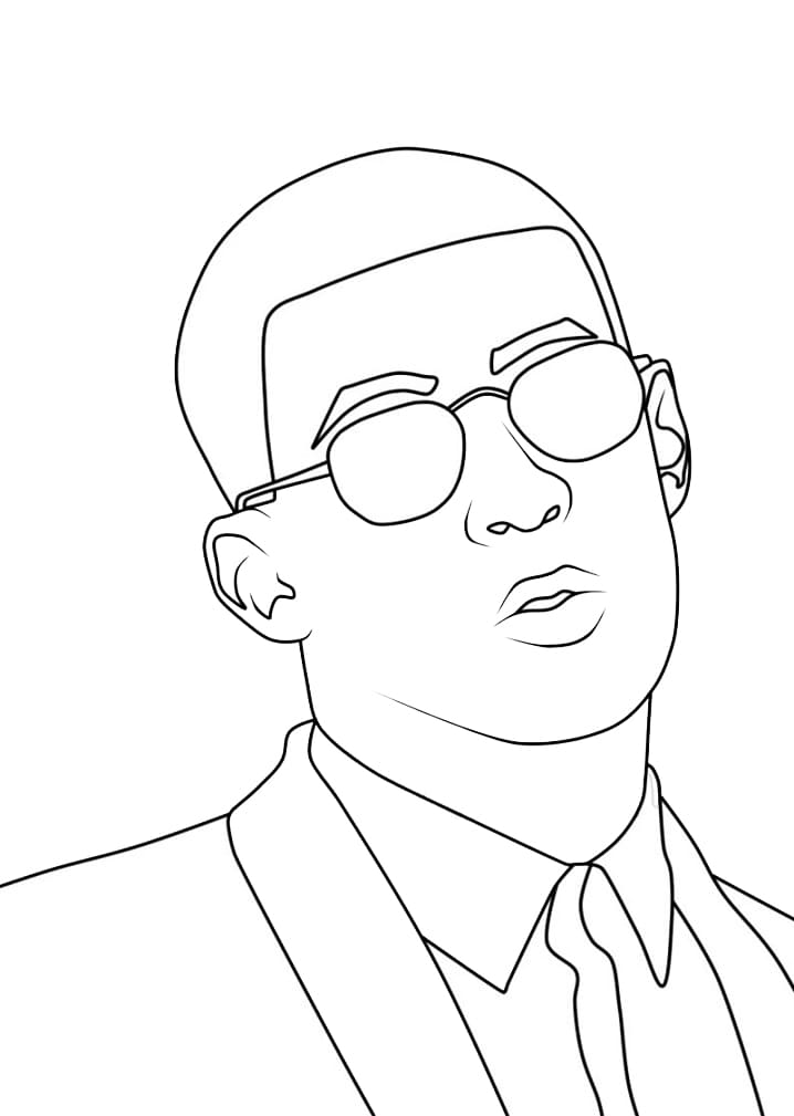 Desenho deBad Bunny 16 para colorir