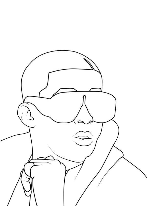 Desenho deBad Bunny 7 para colorir