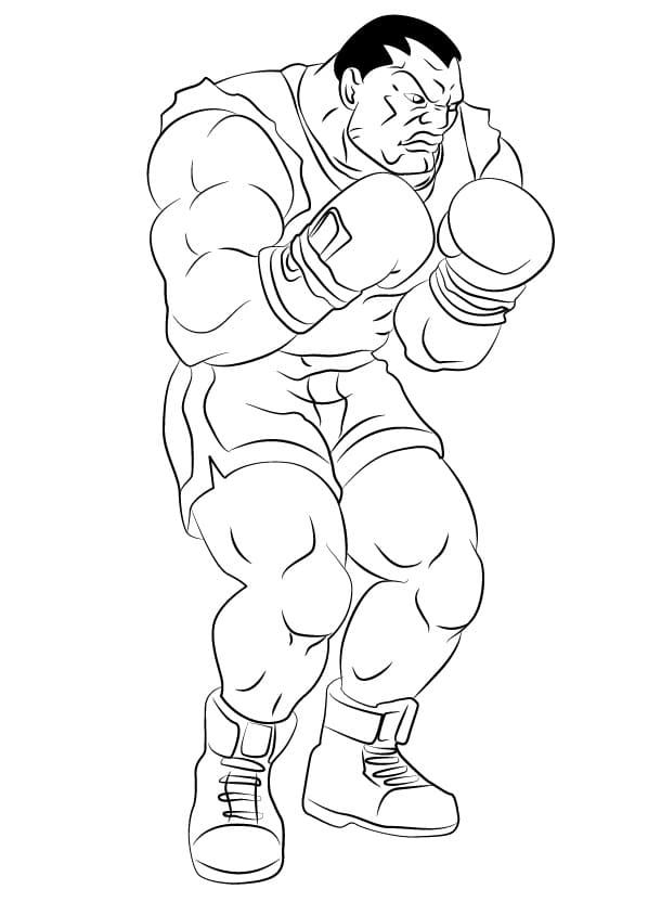 Desenho deBalrog Street Fighter para colorir