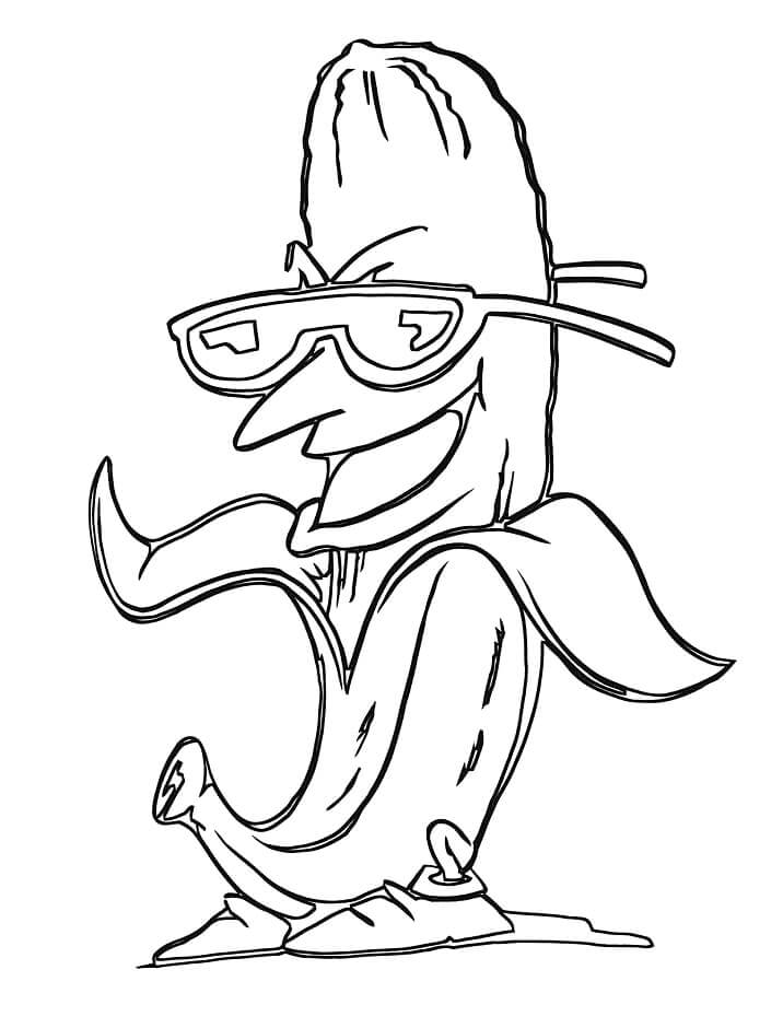 Desenho deBanana Engraçada 10 para colorir