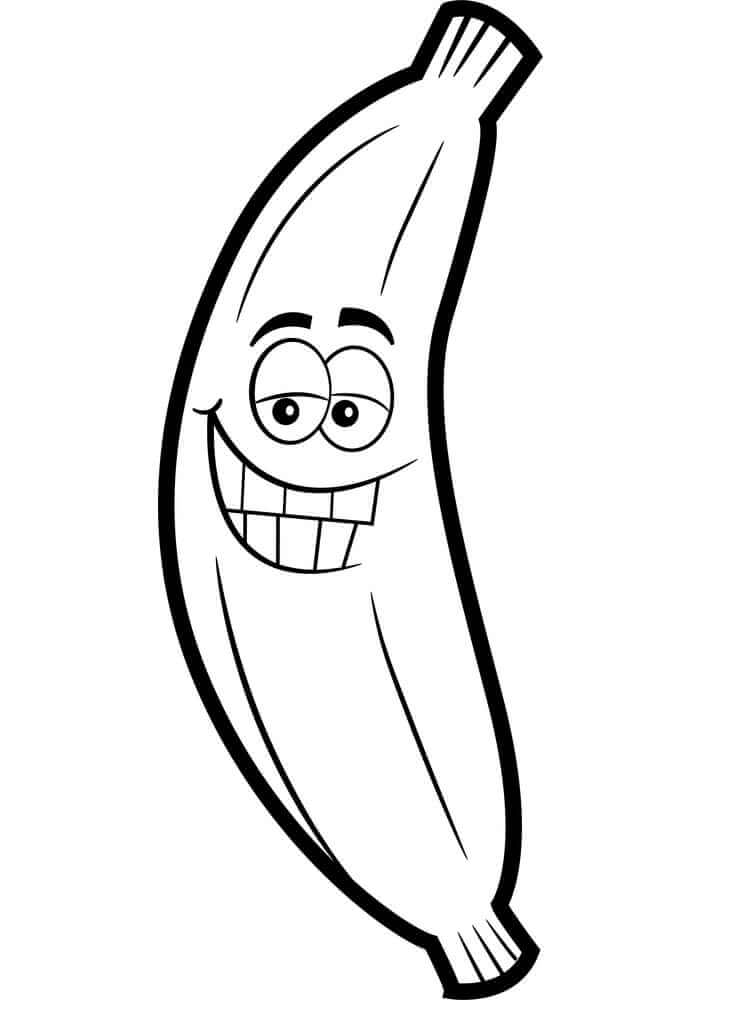 Desenho deBanana Engraçada 5 para colorir