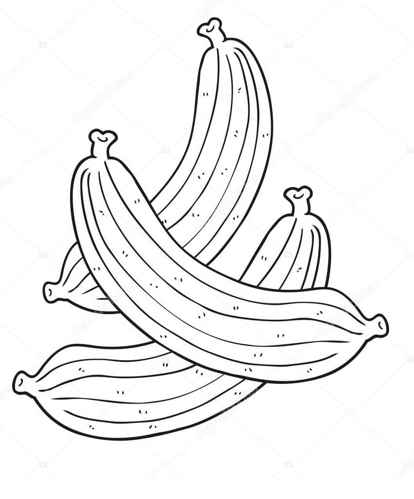 Desenho deBananas 3 para colorir