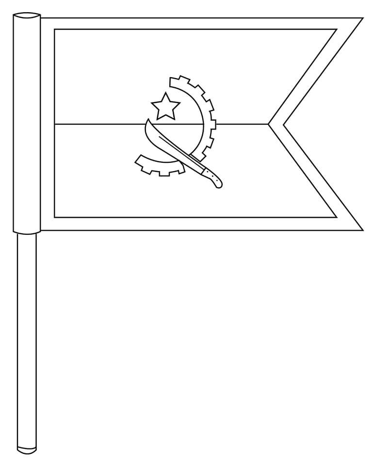 Desenho deBandera de Angola 6 para colorir