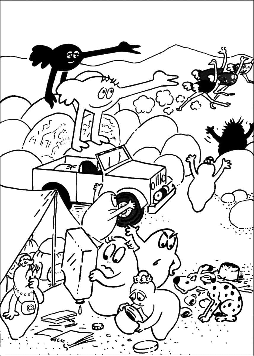 Desenho deBarbapapa 16 para colorir