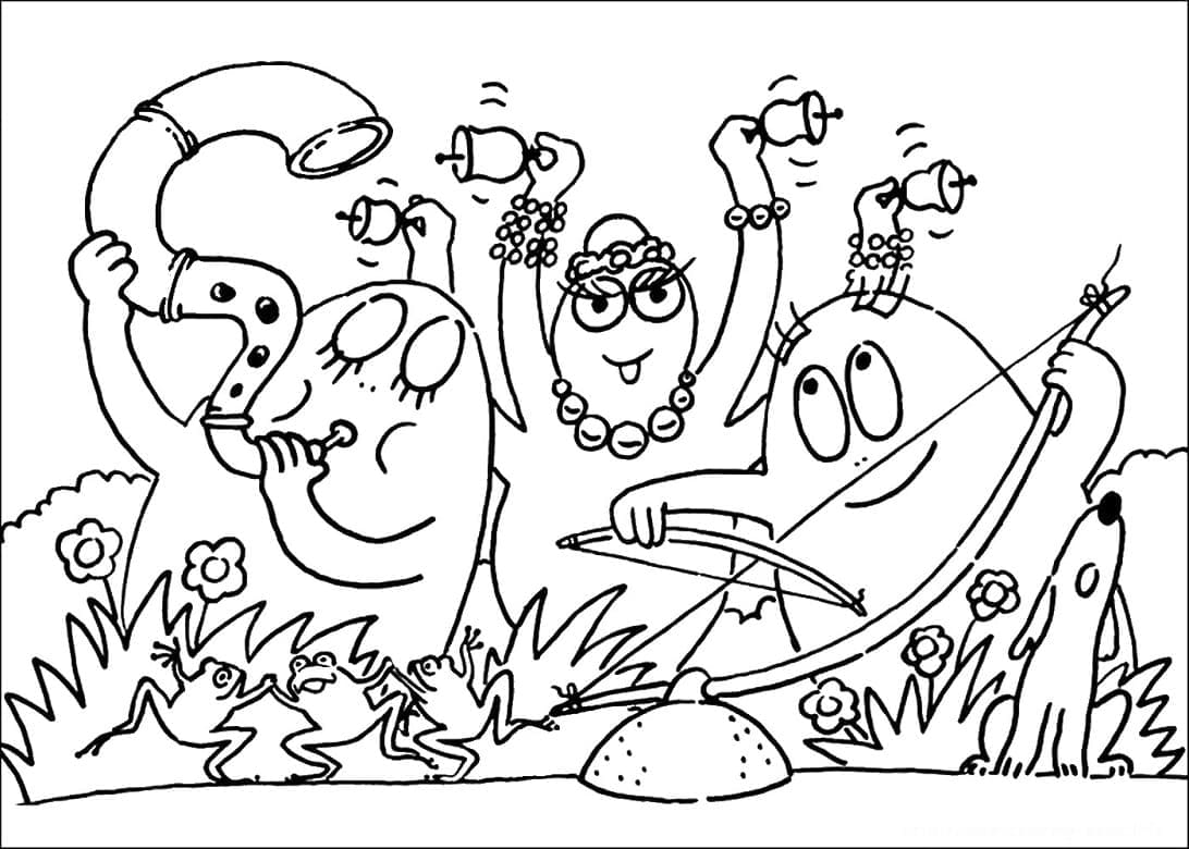 Desenhos de Barbapapa para colorir