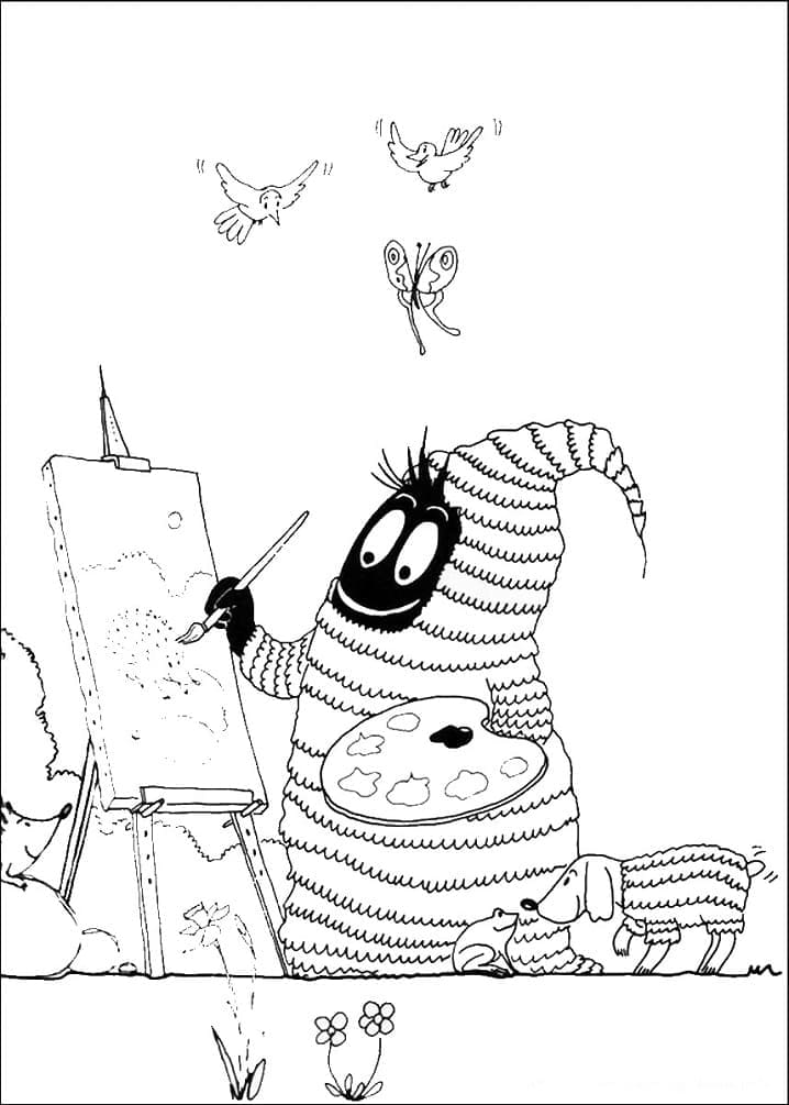 Desenho deBarbapapa 21 para colorir