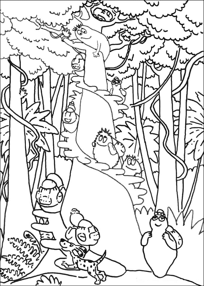 Desenho deBarbapapa 3 para colorir