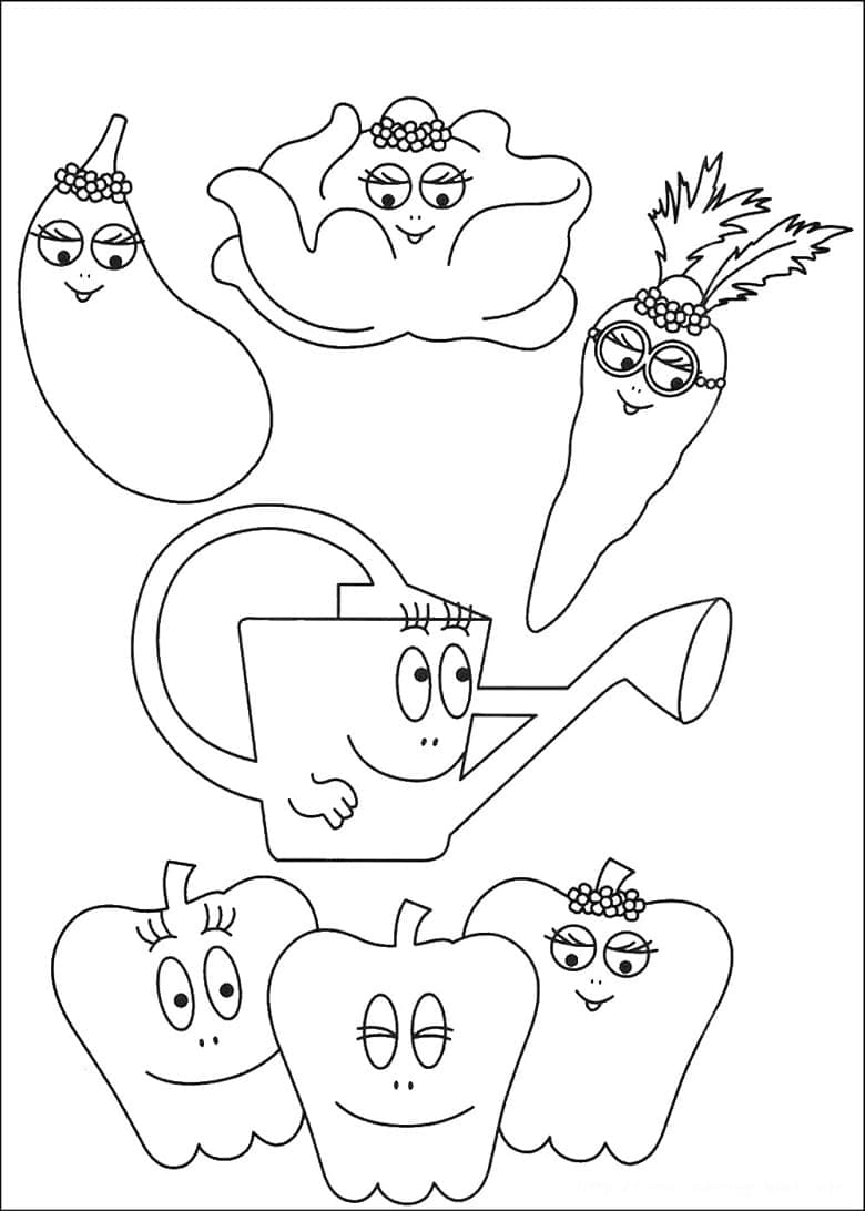 Desenho deBarbapapa 6 para colorir