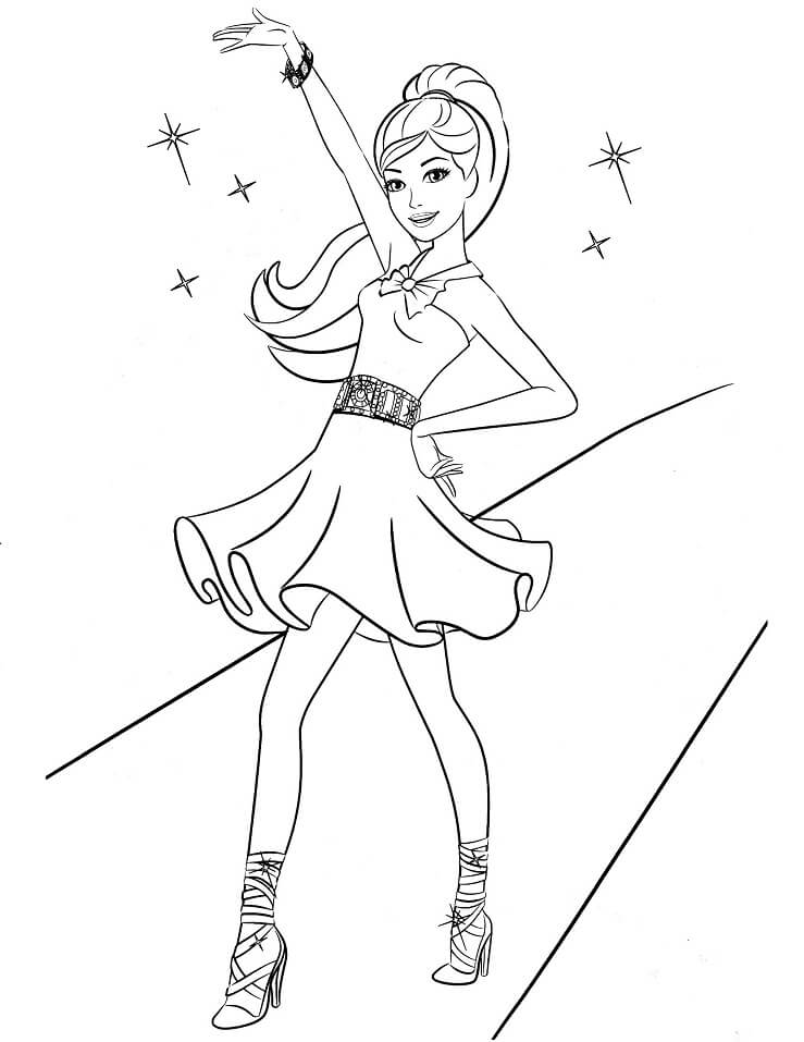 Desenho deBarbie Incrível 2 para colorir