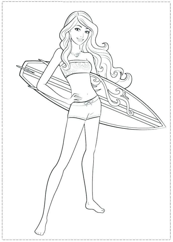 Desenho deBarbie Sexy 1 para colorir