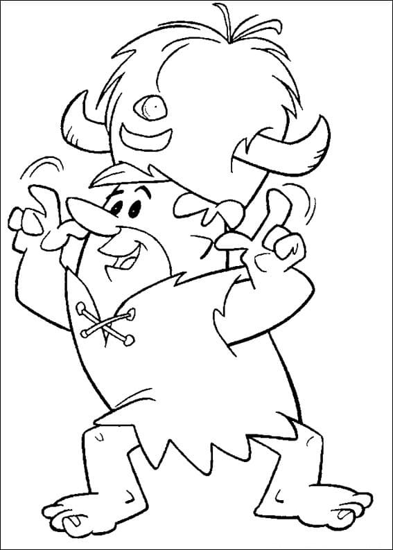 Desenho deBarney Rubble para colorir