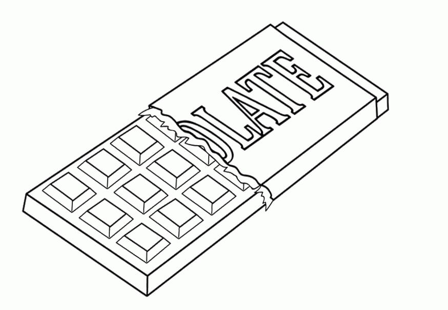 Desenhos de Chocolate para colorir