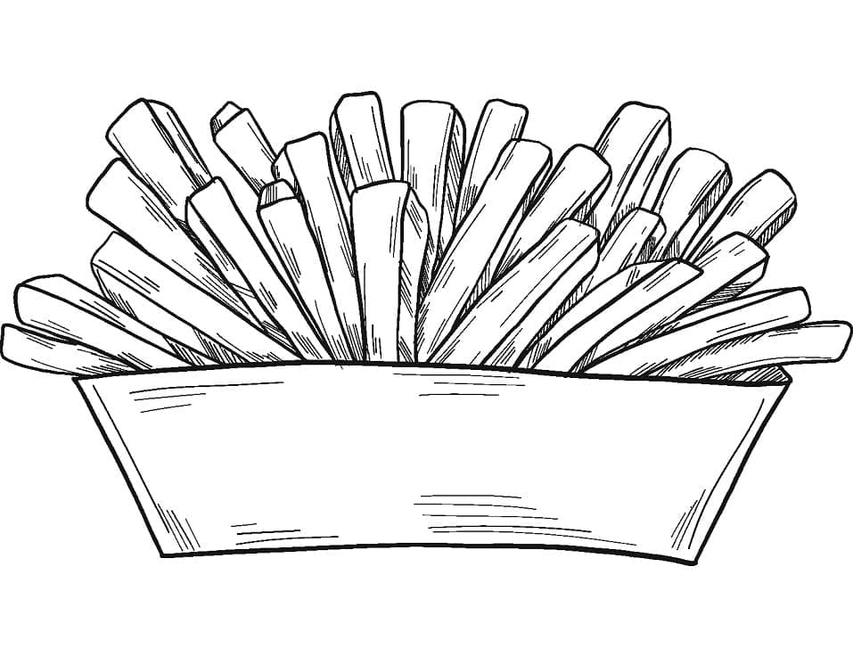 Desenho deBatatas Fritas 15 para colorir