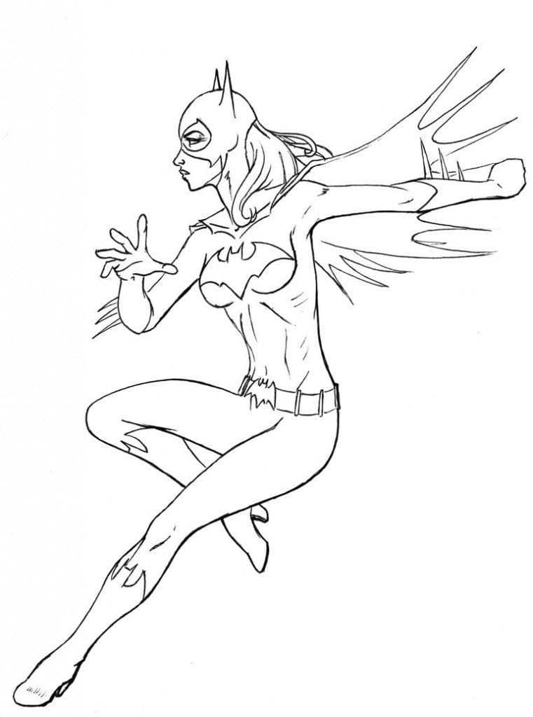 Desenho de Batgirl Incrível 3 para colorir