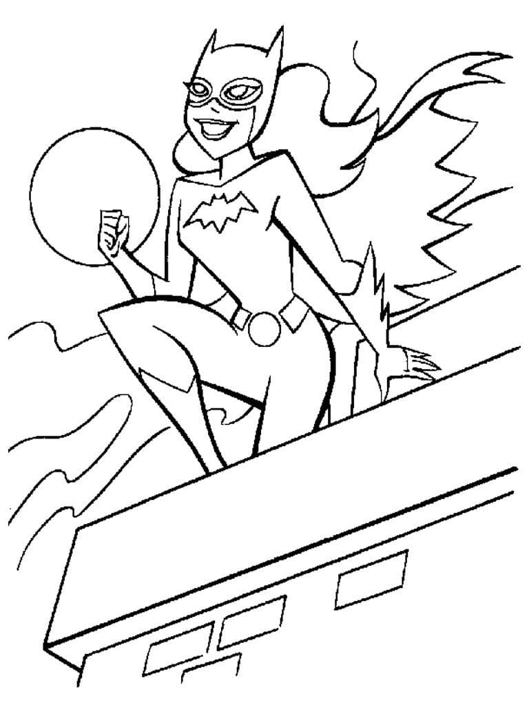 Desenho de Batgirl Incrível para colorir