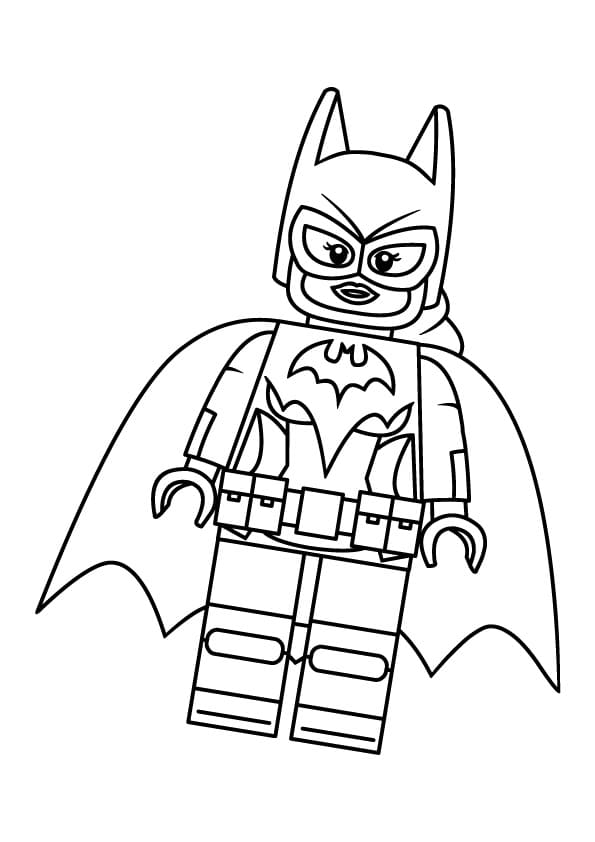 Desenho de Batgirl Lego 2 para colorir