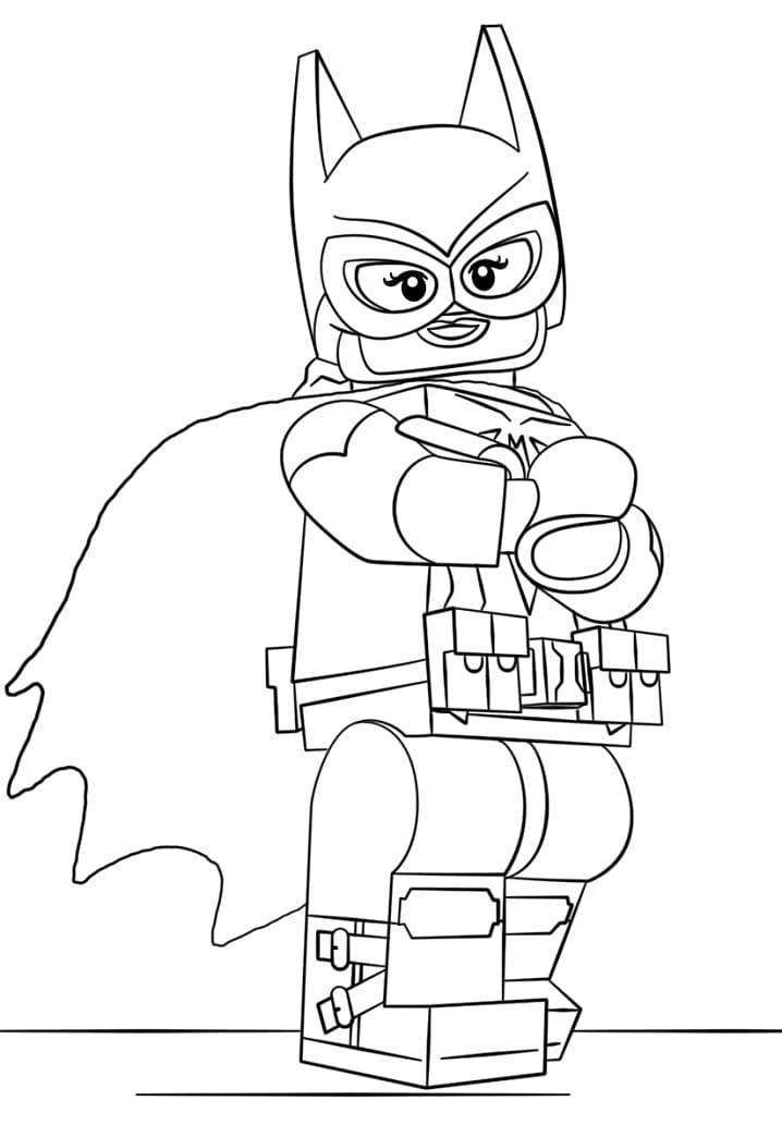 Desenho deBatgirl Lego para colorir