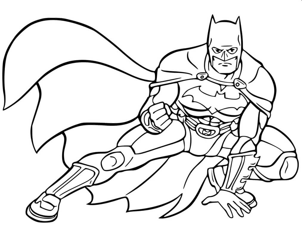 Desenho deBatman de Ação 3 para colorir