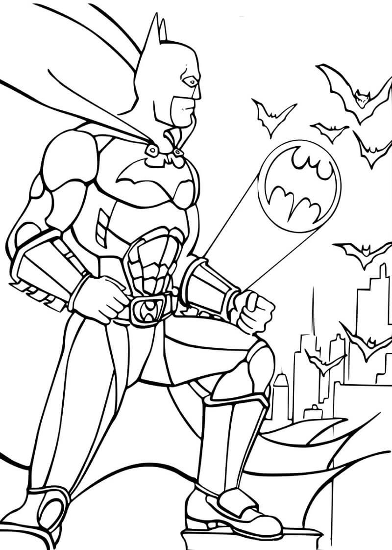 Desenho deBatman Legal 2 para colorir