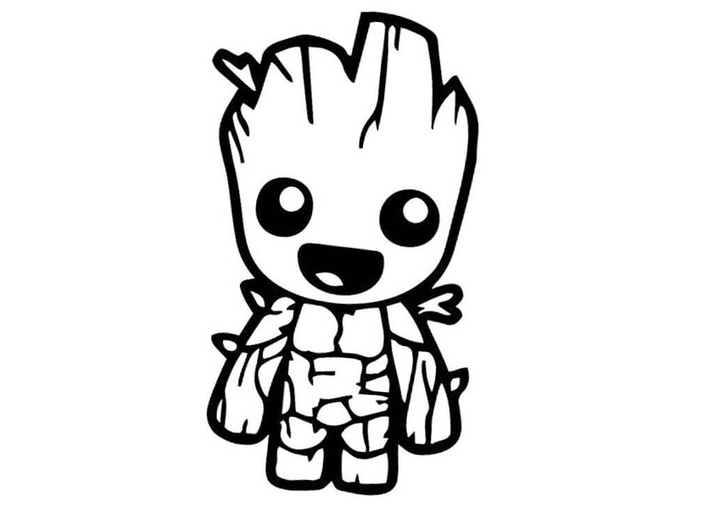 Desenho deBebê Groot 1 para colorir