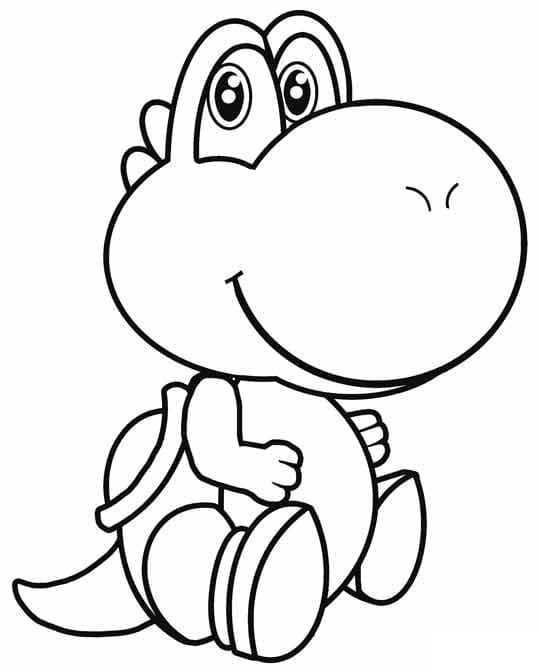 Desenho deBebê Yoshi para colorir