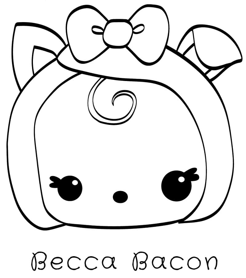 Desenho deBecca Bacon Num Noms para colorir