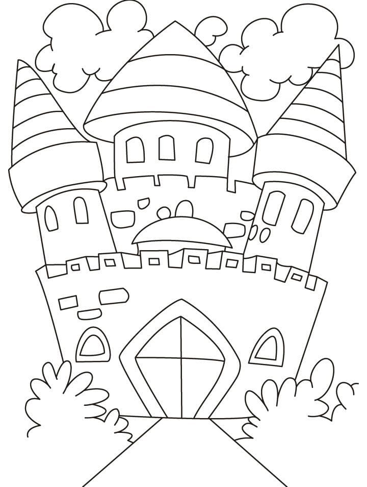 Desenho deBelo Castelo 4 para colorir