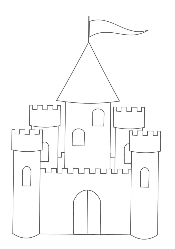 Desenho deBelo Castelo 6 para colorir