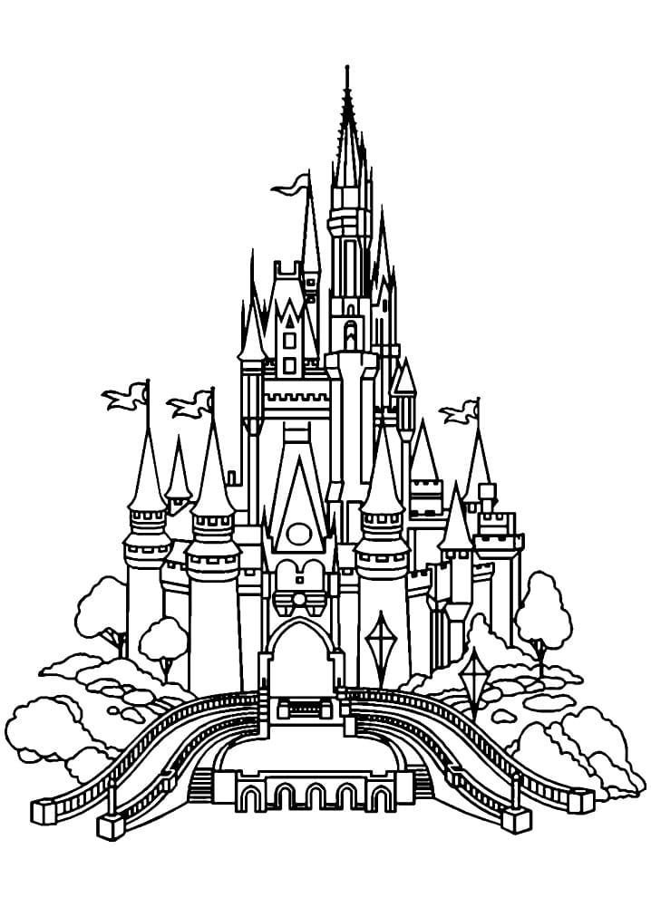 Desenho deBelo Castelo 8 para colorir