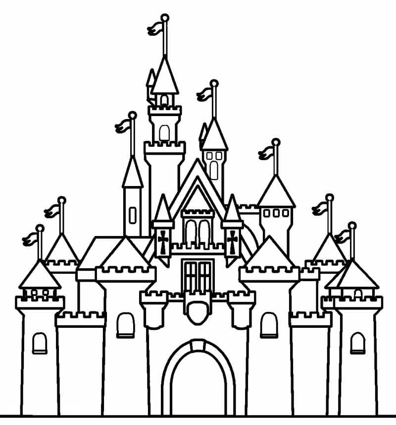 Desenho deBelo Castelo para colorir